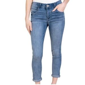 Democracy Jeans Womens 6 Ab Technology Skinny Blue Jeans Medium Wash Denim​​​​​​